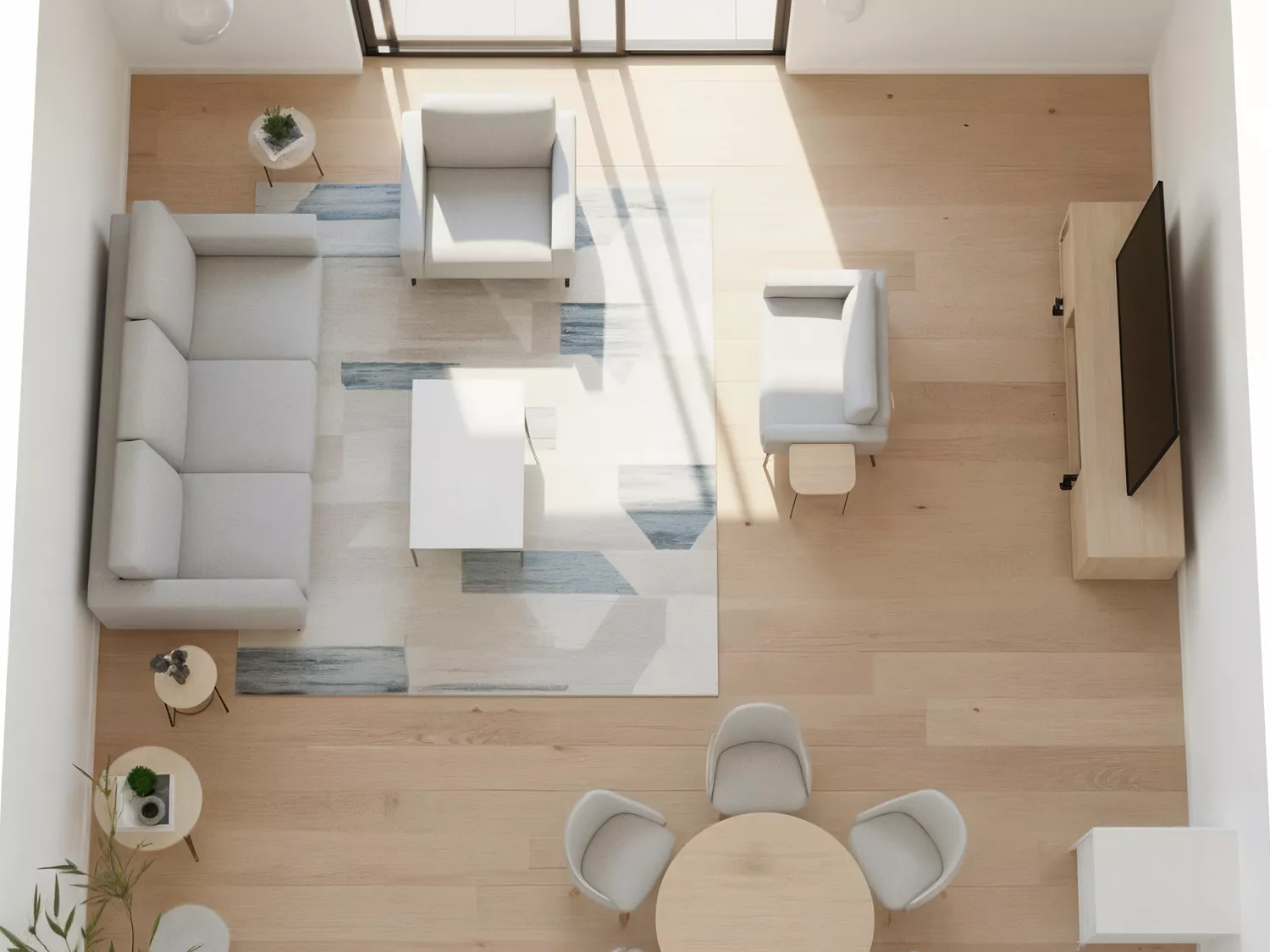 ai interior room sketch after